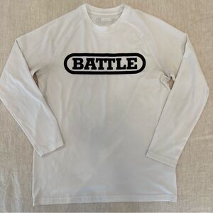 Battle Sports White Long Sleeve Shirt